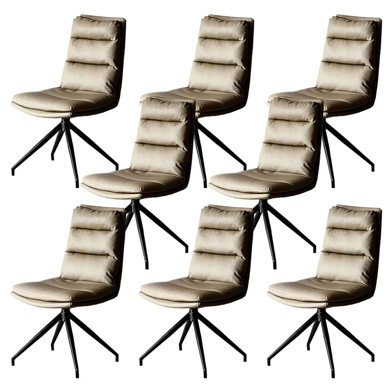 Contemporain sans bras chaise de chaise de bureau en cuir pour le bureau