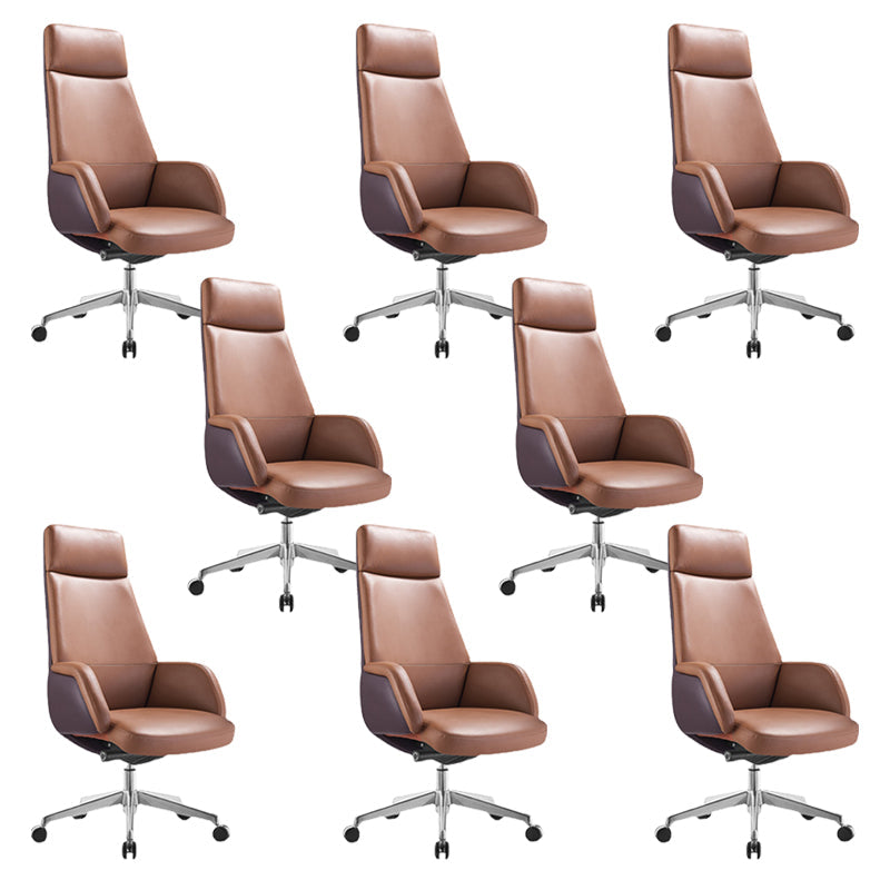 モダンな椅子レザー調整可能なシート高さのオフィス椅子付き椅子