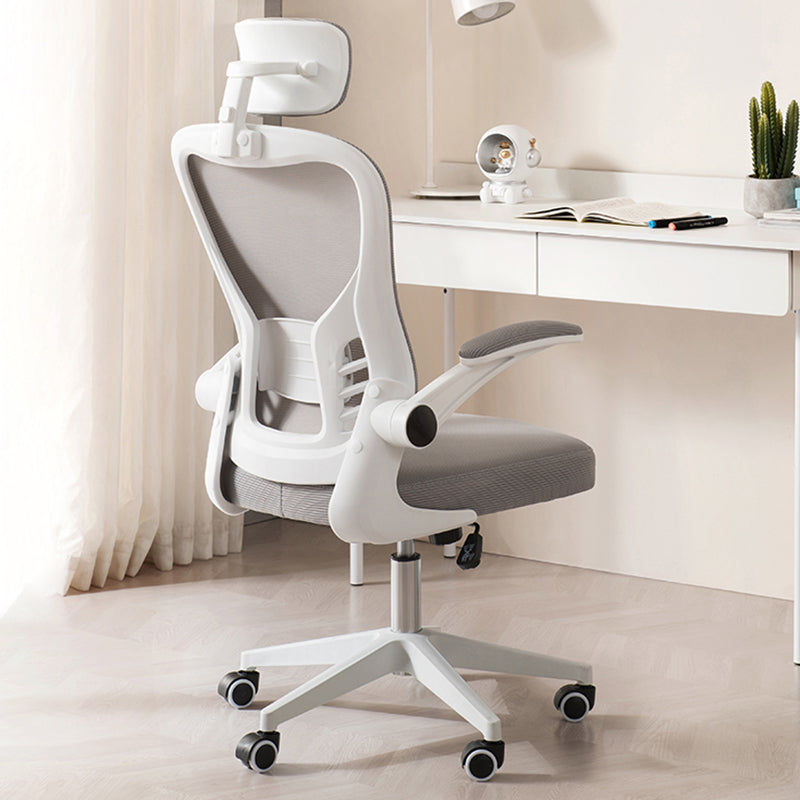 Modern Office Chair Adjustable Seat Height Swivel Chair with Breathable Back Clearhalo 'furn' 'furn_office_chair' 'Furniture' 'Office Chairs' 'Office Furniture' 'office_chair' 6913601