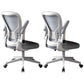 Modern Office Chair Adjustable Seat Height Swivel Chair with Breathable Back White-Gray 2 Piece Set Without Headrest Clearhalo 'furn' 'furn_office_chair' 'Furniture' 'Office Chairs' 'Office Furniture' 'office_chair' 6913659
