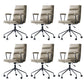 Contemporary Arms Included Task Chair Leather Desk Chair for Office Grey Interface Genuine Leather 6 Piece Set Clearhalo 'furn' 'furn_office_chair' 'Furniture' 'Office Chairs' 'Office Furniture' 'office_chair' 6916265
