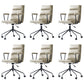 Contemporary Arms Included Task Chair Leather Desk Chair for Office Light Gray Interface Genuine Leather 6 Piece Set Clearhalo 'furn' 'furn_office_chair' 'Furniture' 'Office Chairs' 'Office Furniture' 'office_chair' 6916270