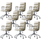 Contemporary Arms Included Task Chair Leather Desk Chair for Office Light Gray Interface Genuine Leather 8 Piece Set Clearhalo 'furn' 'furn_office_chair' 'Furniture' 'Office Chairs' 'Office Furniture' 'office_chair' 6916271