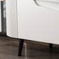Console multimediale contemporanea Supporto multimediale per TV in pietra con 2 cassetti
