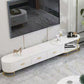 Stone TV Console Contemporary 3 Drawers Open Storage Media Console White Clearhalo 'furn' 'furn_tv_stands_entertainment_centers' 'Furniture' 'Living Room Furniture' 'TV Stands & Entertainment Centers' 'TV Stands & Media Storage Furniture' 'tv_stands_entertainment_centers' 6916554