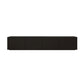 Consola de TV contemporánea negra Consola multimedia de madera sintética con puertas