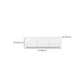 White Contemporary Media Console Engineered Wood TV Console   with Doors
