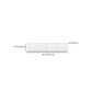 White Contemporary Media Console Engineered Wood TV Console   with Doors