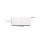 White Contemporary Media Console Engineered Wood TV Console   with Doors