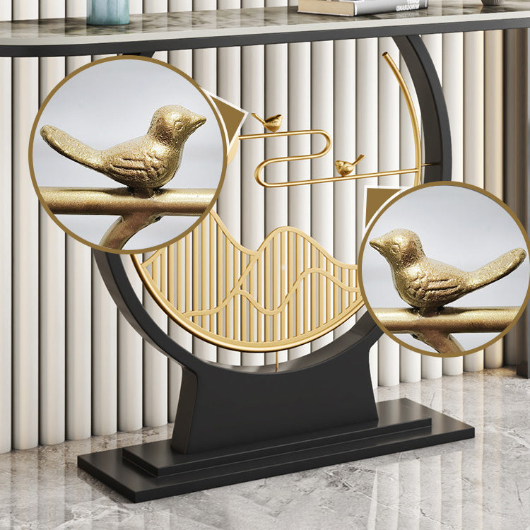 Tavolo accento console contemporanea tavolo da divano di finitura antica in pietra