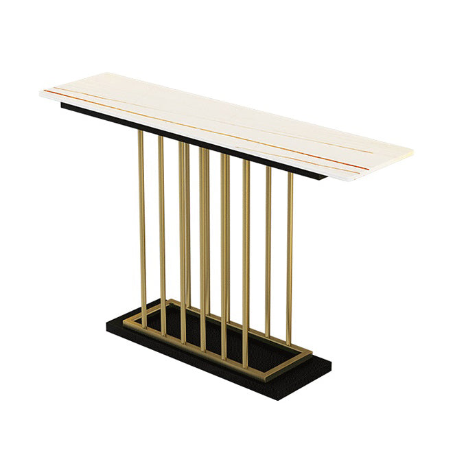 Table de console rectangle contemporaine table de canapé de console finition antique