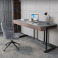 Modern Slate Top Office Desk Rectangle Writing Desk with 2 Drawers for Home