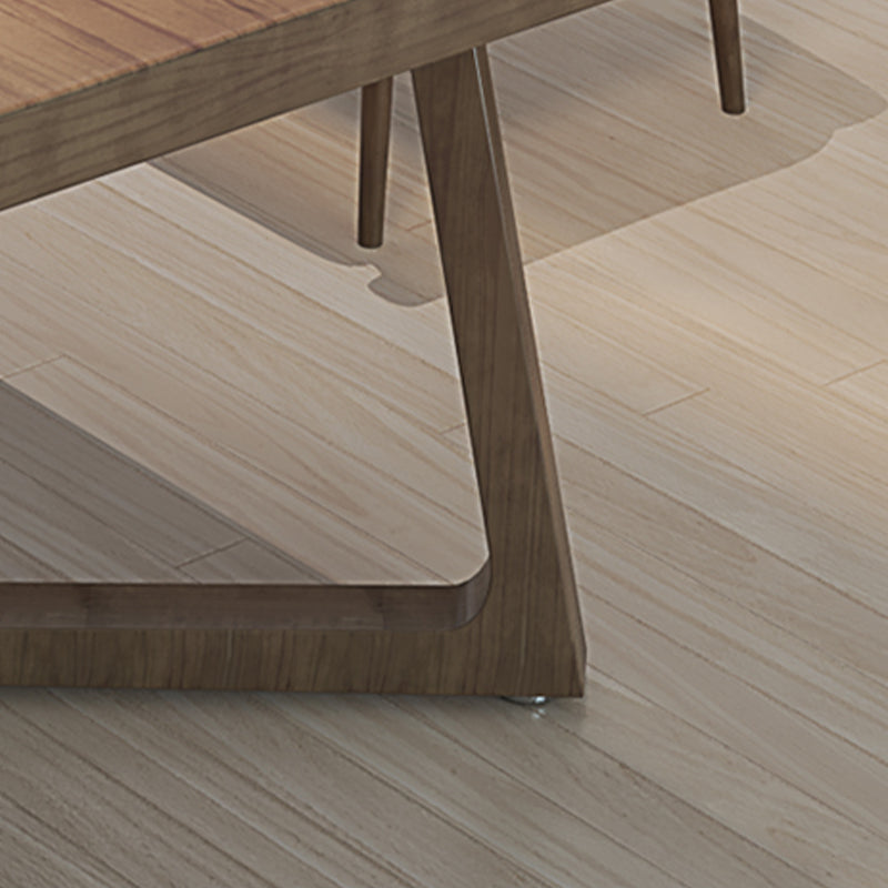 Industrial Solid Wood Writing Desk 29.53" Tall Rectangular Writing Desk Clearhalo 'furn' 'furn_office_desk' 'Furniture' 'Office Desks' 'Office Furniture' 'office_desk' 6917110