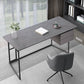 Modern Stone Top Office Desk Rectangle Task Desk with 2 Drawers for Home Clearhalo 'furn' 'furn_office_desk' 'Furniture' 'Office Desks' 'Office Furniture' 'office_desk' 6917287