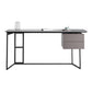 Modern Stone Top Office Desk Rectangle Task Desk with 2 Drawers for Home Grey Clearhalo 'furn' 'furn_office_desk' 'Furniture' 'Office Desks' 'Office Furniture' 'office_desk' 6917291