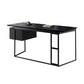 Modern Stone Top Office Desk Rectangle Task Desk with 2 Drawers for Home Clearhalo 'furn' 'furn_office_desk' 'Furniture' 'Office Desks' 'Office Furniture' 'office_desk' 6917295