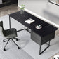 Modern Stone Top Office Desk Rectangle Task Desk with 2 Drawers for Home Clearhalo 'furn' 'furn_office_desk' 'Furniture' 'Office Desks' 'Office Furniture' 'office_desk' 6917301