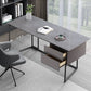 Modern Stone Top Office Desk Rectangle Task Desk with 2 Drawers for Home Clearhalo 'furn' 'furn_office_desk' 'Furniture' 'Office Desks' 'Office Furniture' 'office_desk' 6917304