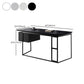 Modern Stone Top Office Desk Rectangle Task Desk with 2 Drawers for Home Clearhalo 'furn' 'furn_office_desk' 'Furniture' 'Office Desks' 'Office Furniture' 'office_desk' 6917307