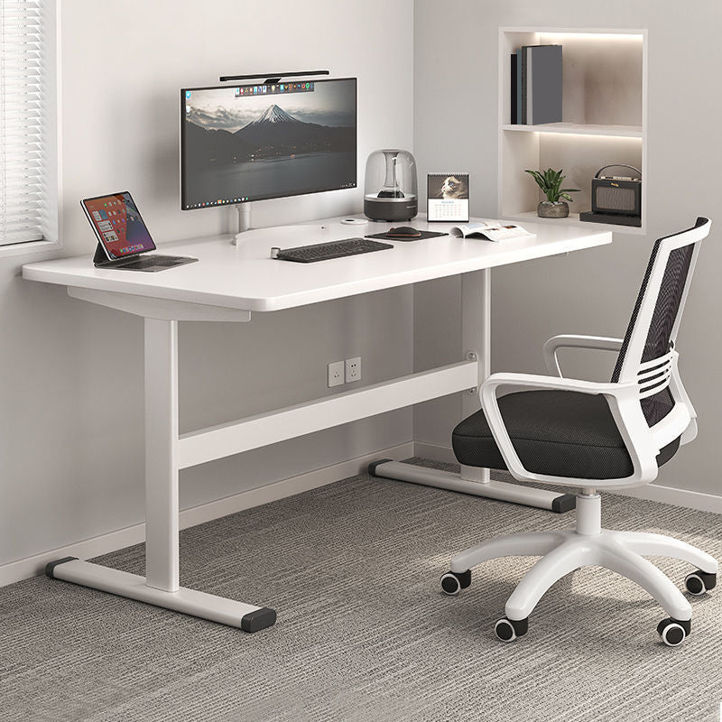 Bureau d'écriture en bois de style industriel 29.13 pouces de haut bureau avec des jambes en métal