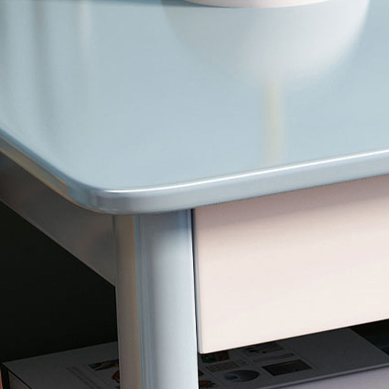 Modern Solid Wood Rectangle Writing Desk 2 Drawers 29.53" Tall Office Desk Clearhalo 'furn' 'furn_office_desk' 'Furniture' 'Office Desks' 'Office Furniture' 'office_desk' 6917486