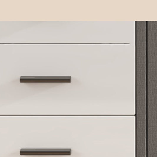 White Storage Cabinet with Glass Doors Contemporary Sliding Door Cabinet with Drawer