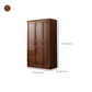 Rubberwood Traditional Storage Cabinet Matte Finish Cabinet with Hinged Doors