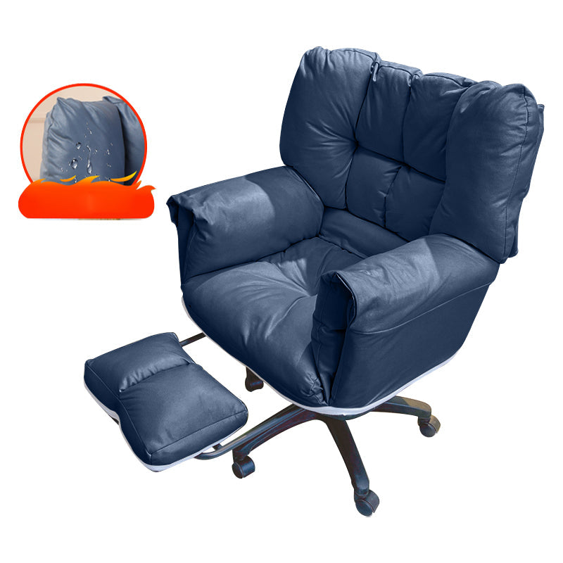 Chaise de bureau à armes rembourrées chaise de bureau ergonomique moderne avec roues