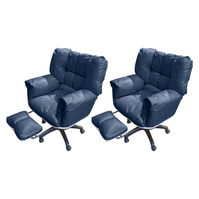 Chaise de bureau à armes rembourrées chaise de bureau ergonomique moderne avec roues