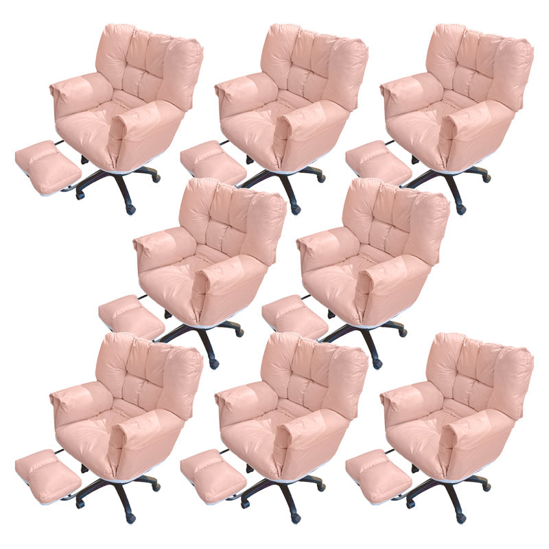 Chaise de bureau à armes rembourrées chaise de bureau ergonomique moderne avec roues