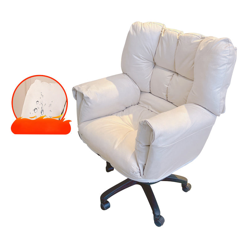 Chaise de bureau à armes rembourrées chaise de bureau ergonomique moderne avec roues