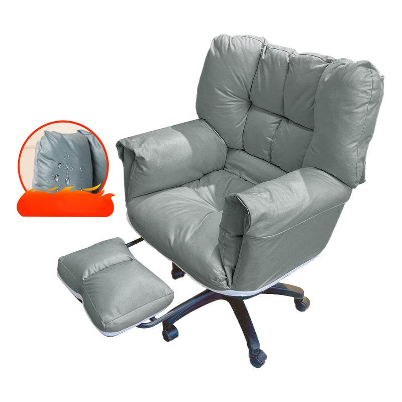 Chaise de bureau à armes rembourrées chaise de bureau ergonomique moderne avec roues