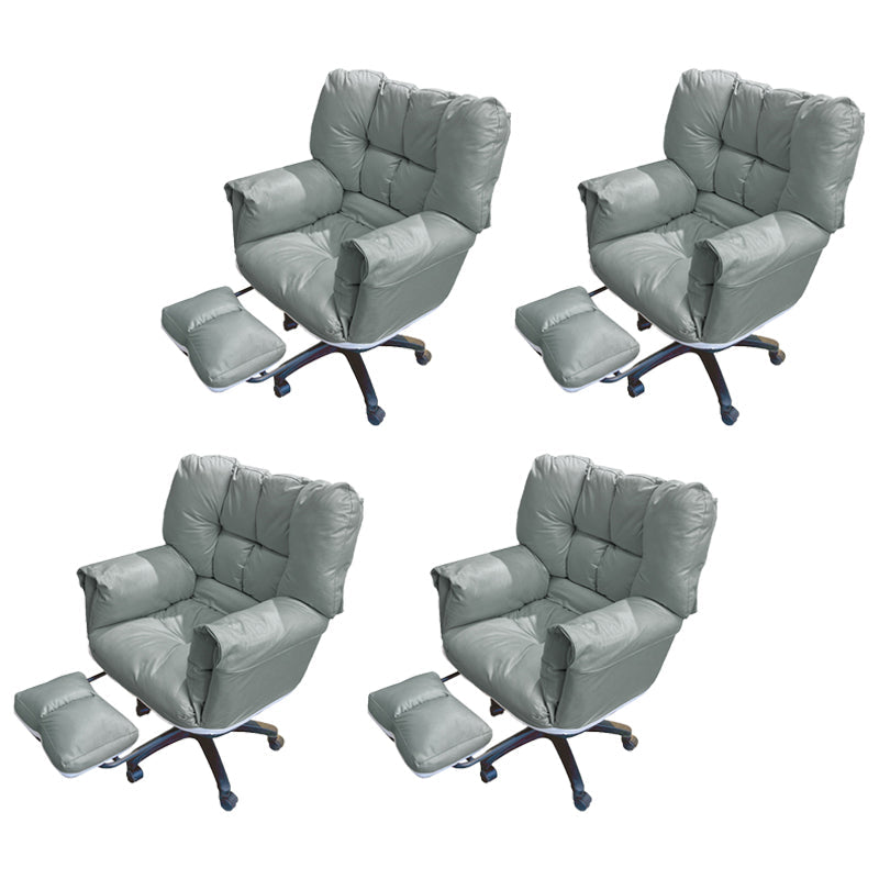 Chaise de bureau à armes rembourrées chaise de bureau ergonomique moderne avec roues