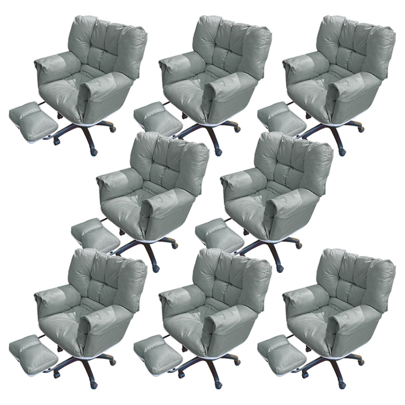 Chaise de bureau à armes rembourrées chaise de bureau ergonomique moderne avec roues