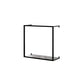 Closed Back Wall Mounted Book Shelf Metal Shelves Included Bookcase in Black 15.7"L x 7.1"W x 15.7"H Clearhalo 'Bookcases' 'furn' 'furn_bookcases' 'Furniture' 'Office Furniture' 6917887