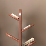 Noordse stijl Open Back boekenplank houten boekenkast voor studieruimte