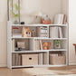Engineered Wood Standard Bookcase Scandinavian Closed Back Bookshelf