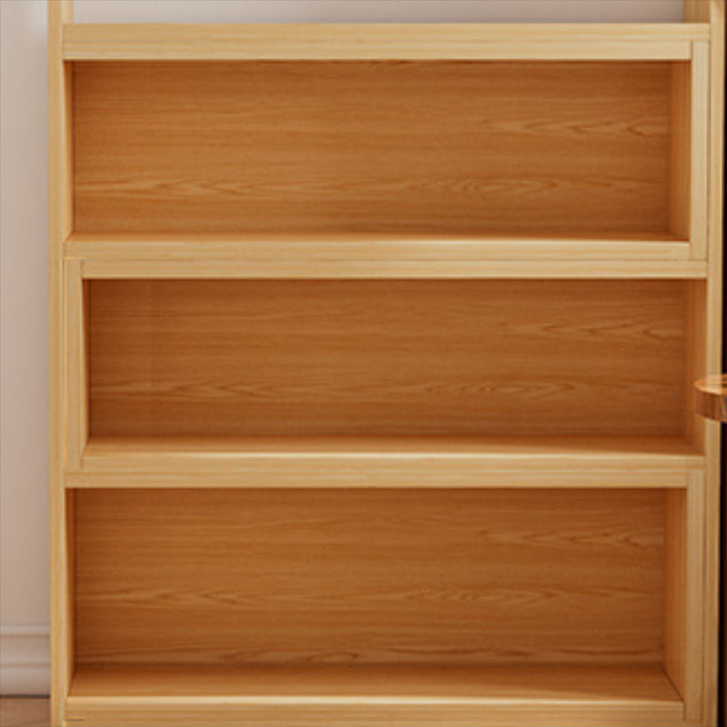 Engineered Wood Standard Bookcase Scandinavian Closed Back Bookshelf