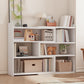 Engineered Wood Standard Bookcase Scandinavian Closed Back Bookshelf