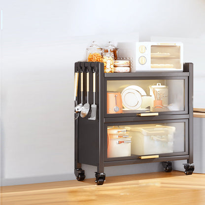 Standaard metalen boekenplank Glam Gesloten Back -boekenkast met kasten