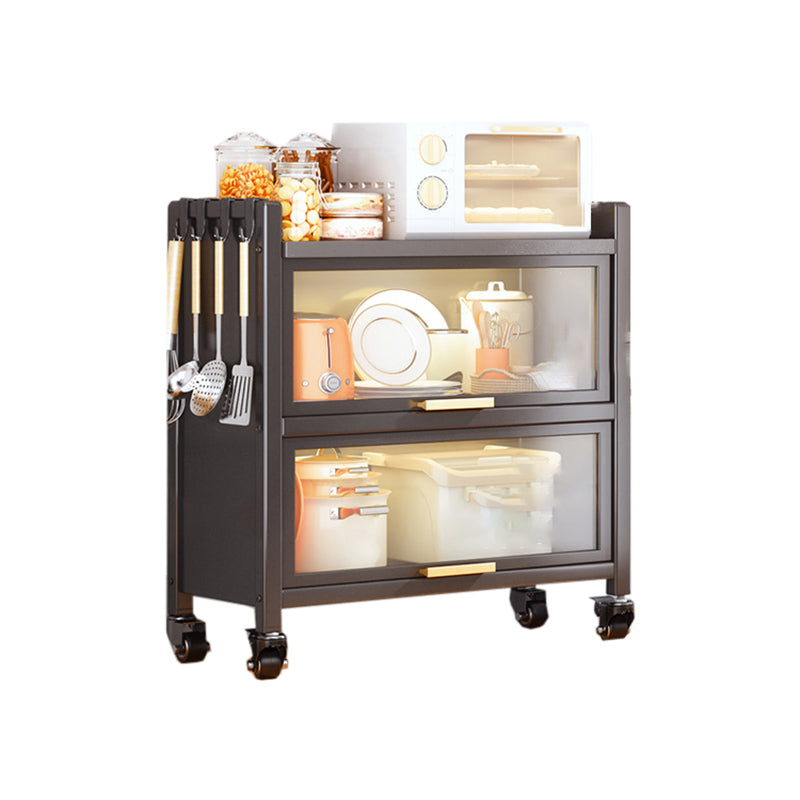 Standaard metalen boekenplank Glam Gesloten Back -boekenkast met kasten