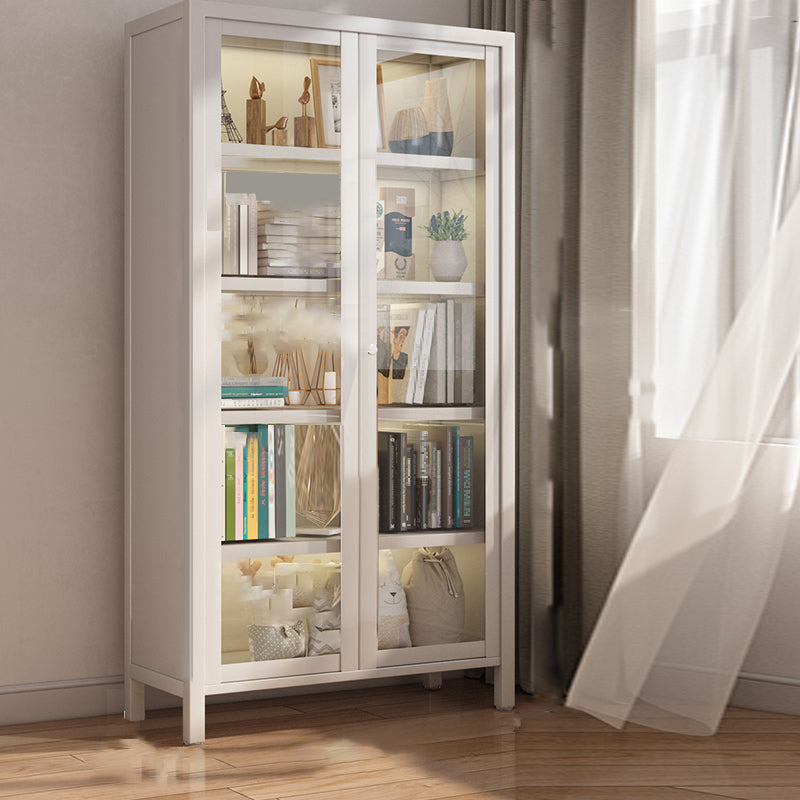 Standaard metalen boekenplank Glam Gesloten Back -boekenkast met kasten