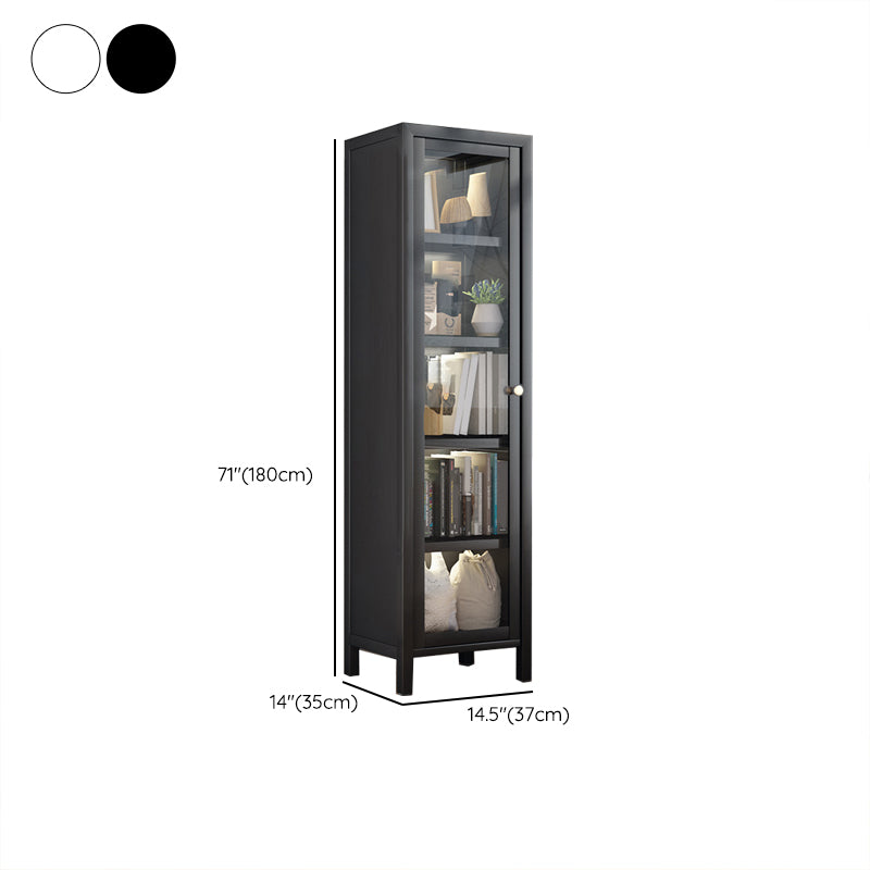 Standaard metalen boekenplank Glam Gesloten Back -boekenkast met kasten