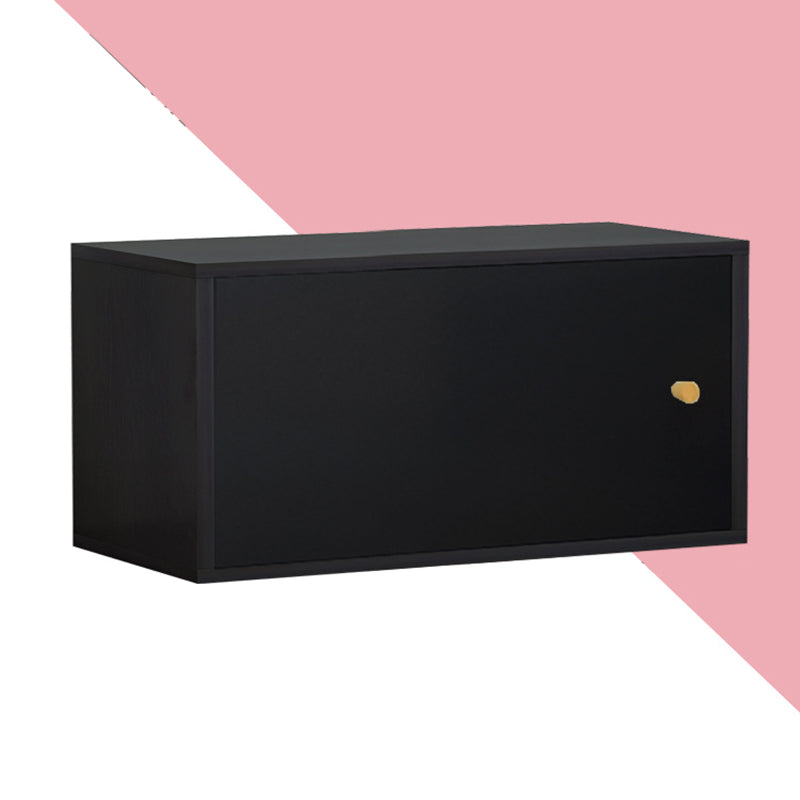 Madera de ingeniería de estantería estándar escandinava cerrada con gabinetes