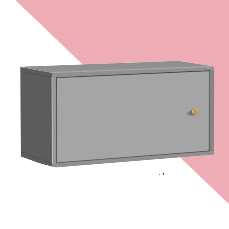 Madera de ingeniería de estantería estándar escandinava cerrada con gabinetes