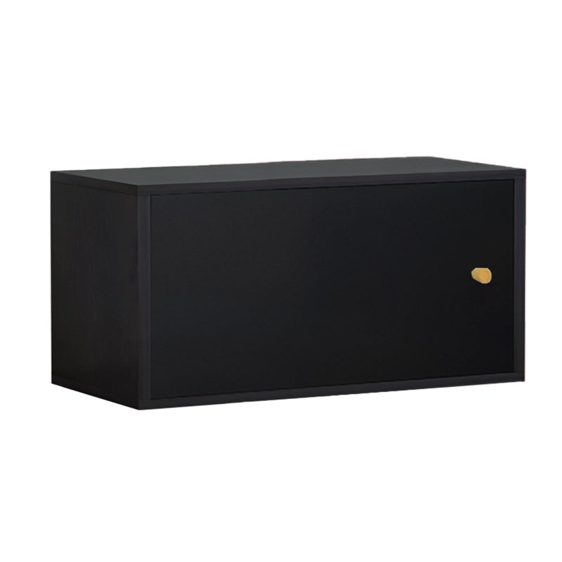 Madera de ingeniería de estantería estándar escandinava cerrada con gabinetes