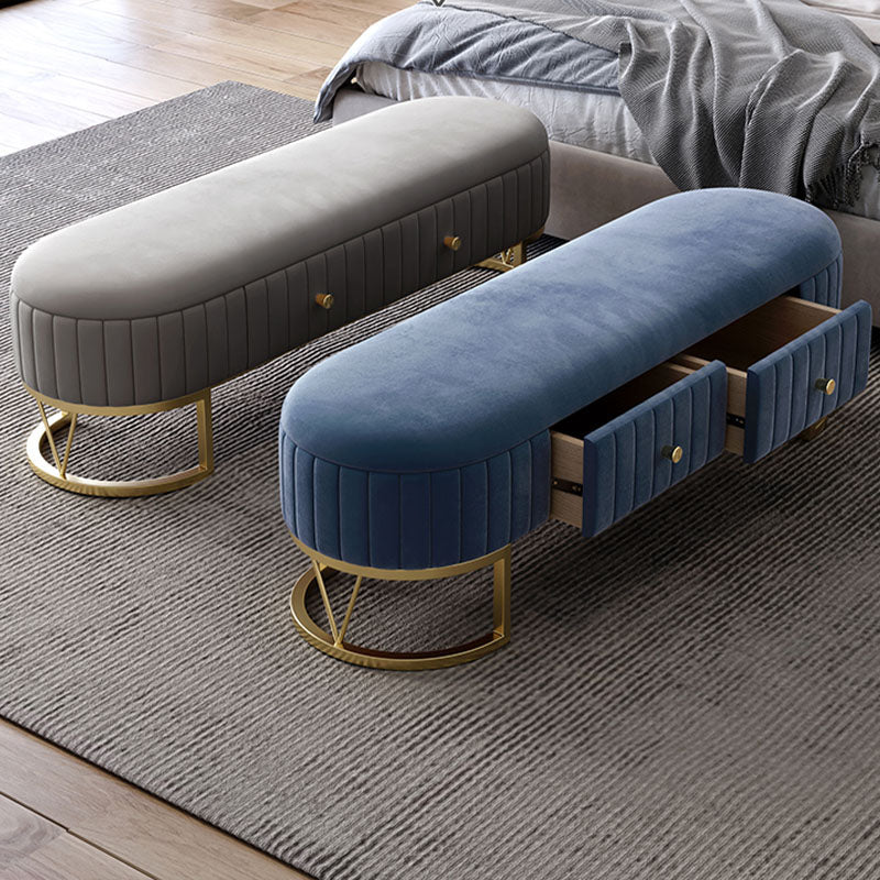 Glamspolsterte Sitzbank Eingangs- und Schlafzimmerbank, 18 "W.