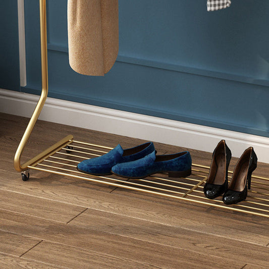 Ganci a colori solidi con planimetro in metallo contemporaneo con scaffalatura