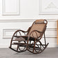 Vintage Style Wood Leisure Lazy Sofa Chair Adjustable Lounge Rocking Chair for Balcony Clearhalo 'Chairs & Seating' 'furn' 'furn_rocking_chairs' 'Furniture' 'Living Room Furniture' 'Rocking Chairs' 'rocking_chairs' 6918295