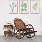 Vintage Style Wood Leisure Lazy Sofa Chair Adjustable Lounge Rocking Chair for Balcony Clearhalo 'Chairs & Seating' 'furn' 'furn_rocking_chairs' 'Furniture' 'Living Room Furniture' 'Rocking Chairs' 'rocking_chairs' 6918297